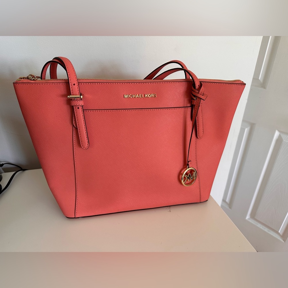 Michael Kors Coral Tote Bag